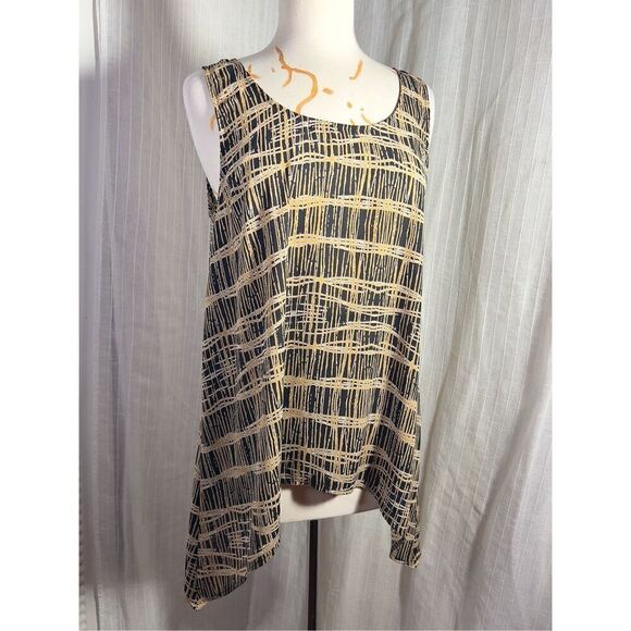90's Grunge Abstract Patterned Blouse - Size M - Picture 1 of 5